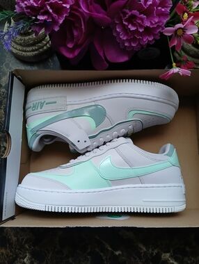 Nike Air Force 1 Shadow Mint Foam Streetwear/Platform Lightweight Shoes  9 Women